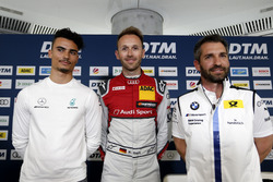 Пресс-конференция: Паскаль Верляйн, HWA Team, Рене Раст, Audi Sport Team Rosberg, и Тимо Глок, BMW Team RMG