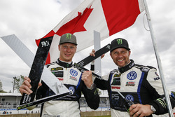 Yarış galibi Johan Kristoffersson, Volkswagen Team Sweden, 2. Petter Solberg, PSRX Volkswagen Sweden