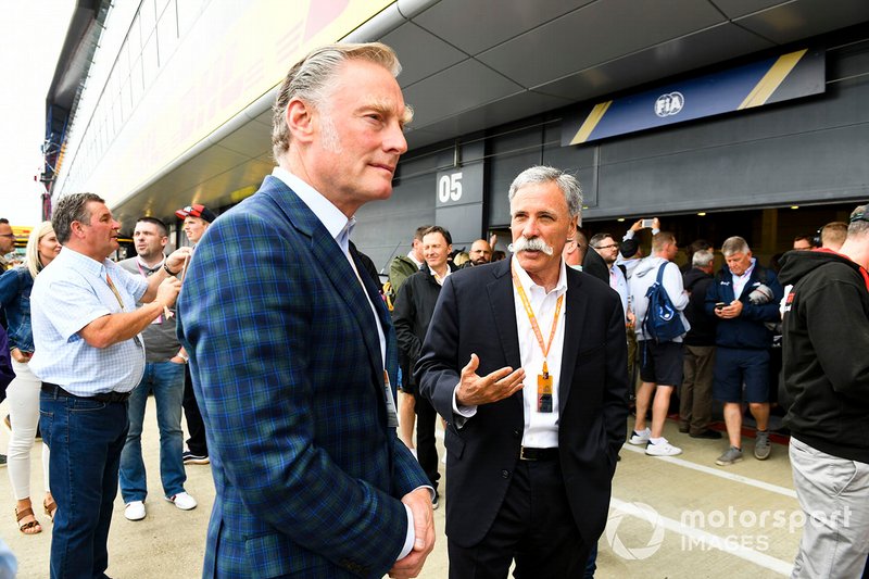 Sean Bratches, Managing Director of Commercial Operations, Formula One Group, and Chase Carey, Chairman, Formula 1