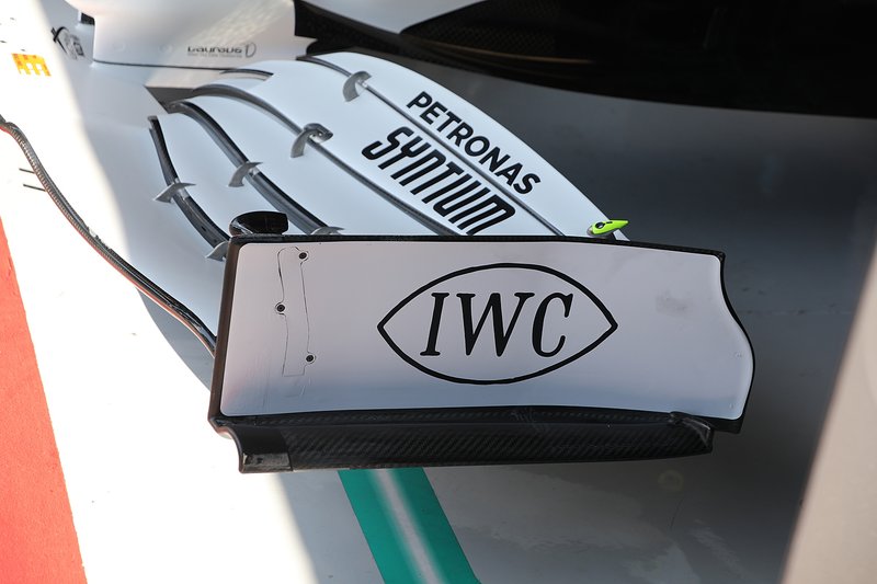 L'aileron avant de la Mercedes AMG F1 W10
