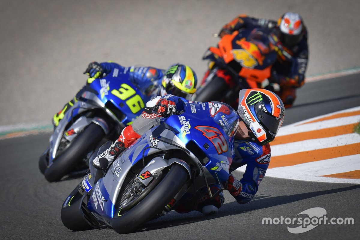 Alex Rins, Team Suzuki MotoGP, Joan Mir, Team Suzuki MotoGP.