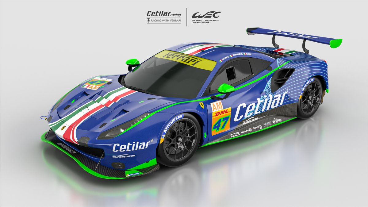 #47 Cetilar Racing-AF Corse, Ferrari 488 GTE Evo: Giorgio Sernagiotto, Roberto Lacorte, Antonio Fuoco.