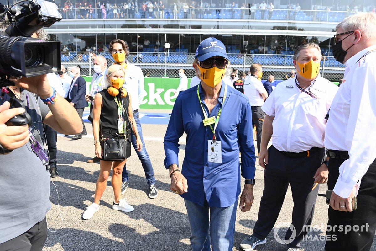Emerson Fittipaldi di grid Formula 1 Grand Prix Italia 2021