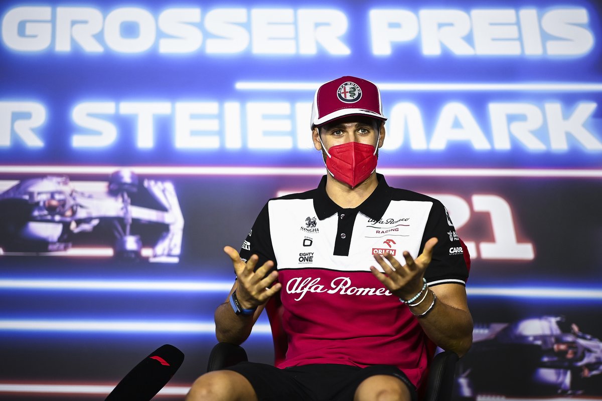 Antonio Giovinazzi, Alfa Romeo Racing in the Press Conference