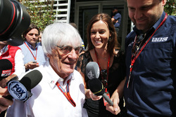 Bernie Ecclestone, im Gespräch mit der Presse