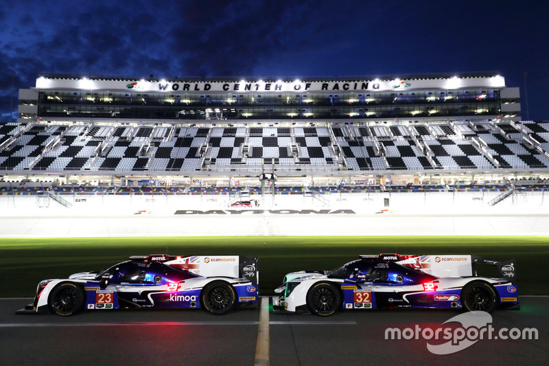 #23 United Autosports Ligier LMP2: Phil Hanson, Lando Norris, Fernando Alonso, #32 United Autosports Ligier LMP2: Will Owen, Hugo de Sadeleer, Bruno Senna, Paul di Resta