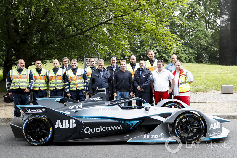 Formula 1 World Champion, Nico Rosberg Alejandro Agag, CEO, Formula E, the Gen2 Formula E aracı
