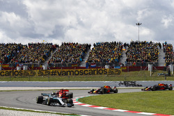 Valtteri Bottas, Mercedes AMG F1 W09, Kimi Raikkonen, Ferrari SF71H, Max Verstappen, Red Bull Racing RB14 and Daniel Ricciardo, Red Bull Racing RB14