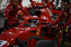 Sebastian Vettel, Ferrari SF71H gridde