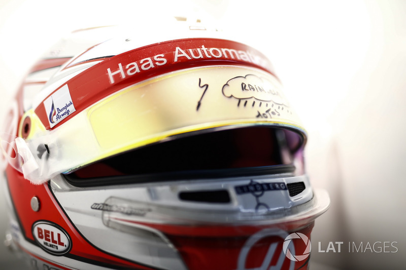 The helmet of Kevin Magnussen, Haas F1 Team