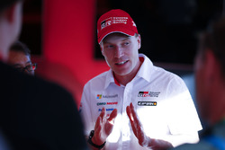 Jari-Matti Latvala, Toyota Racing talks to the media