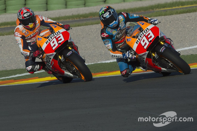 De Marquez-broers kwamen in 2014 al eens samen op de baan tijdens een testdag.