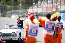 Max Verstappen, Red Bull, in the drivers parade