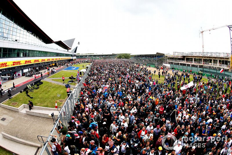 Fans at Silverstone