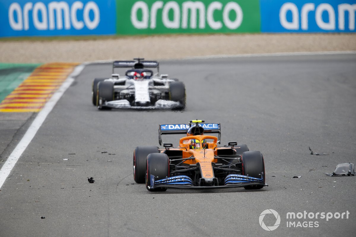 Ландо Норрис, McLaren MCL35, Даниил Квят, AlphaTauri AT01