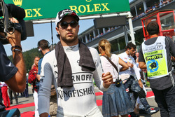 Sergio Perez, Sahara Force India F1 op de grid