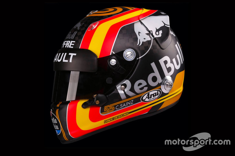 Le casque de Carlos Sainz, Renault Sport F1 Team