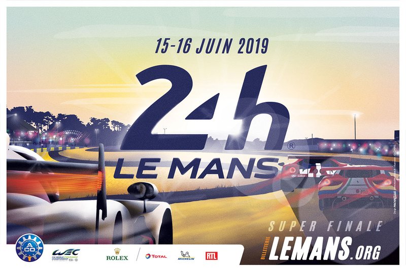 Das Poster für die 24 Stunden von Le Mans 2019