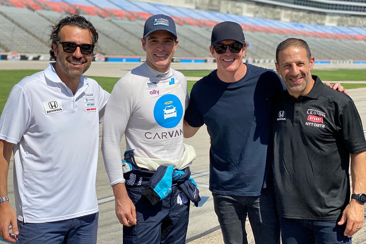 Jimmie Johnson, Chip Ganassi Racing Honda with Dario Franchitti, Scott Dixon, and Tony Kanaan