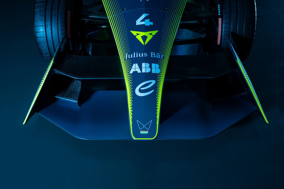 De livery waarmee Abt Cupra in 2022-2023 debuteert in de Formule E.