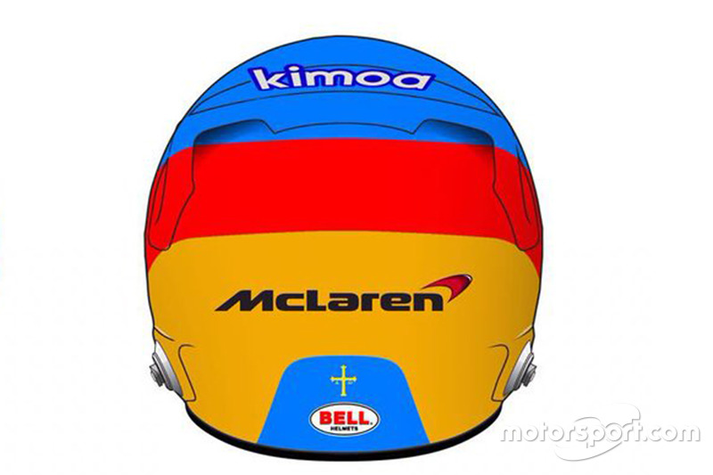 Il casco di Fernando Alonso, McLaren