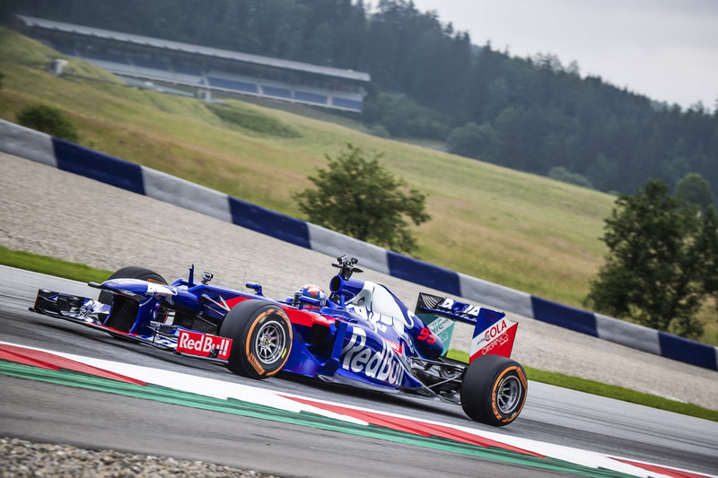 Marc Marquez alla guida di una Toro Rosso F1