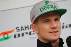 Nico Hulkenberg, Sahara Force India F1 with the media