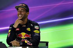 Persconferentie met Daniel Ricciardo, Red Bull Racing