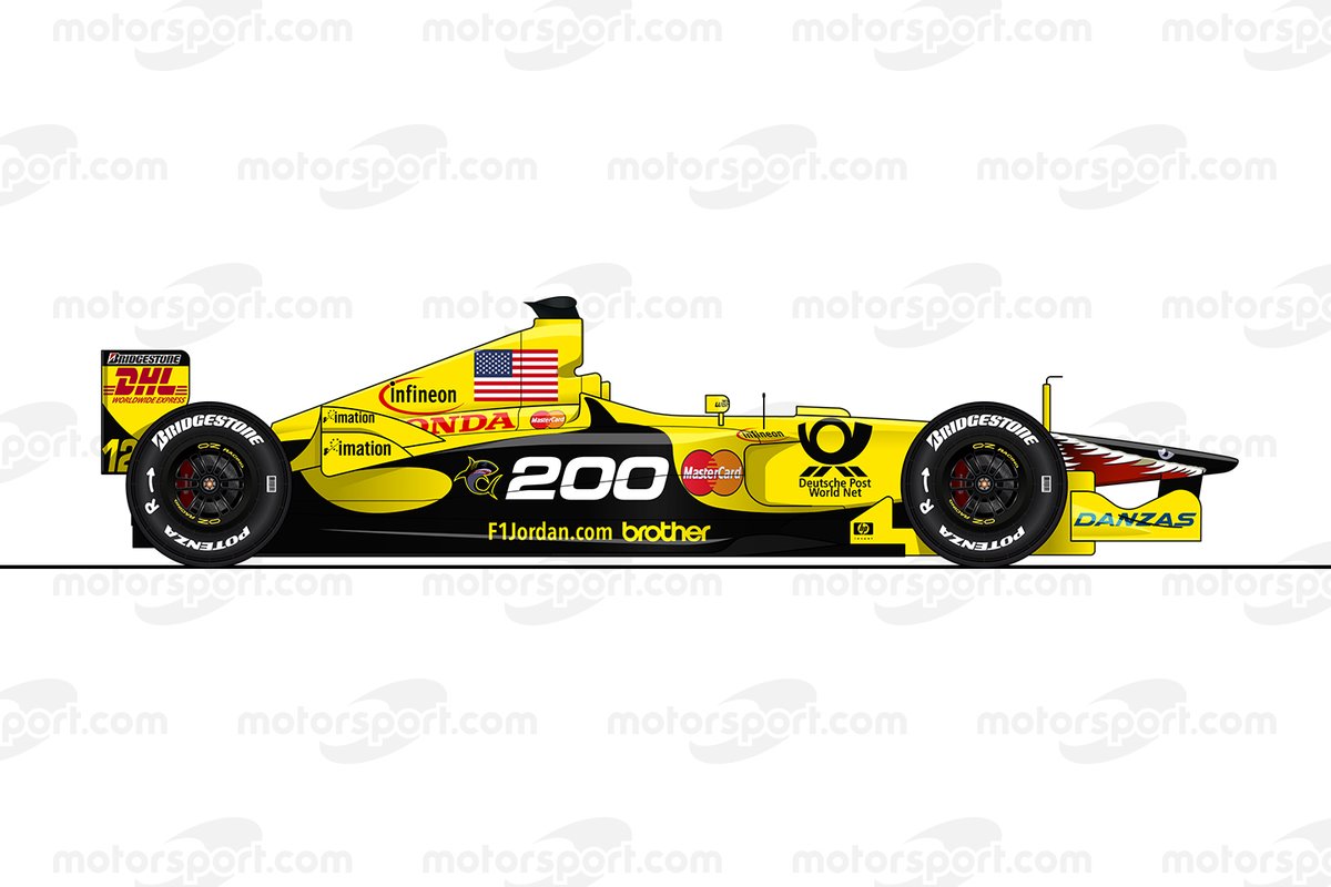 La Jordan EJ11 de Jean Alesi à Indianapolis