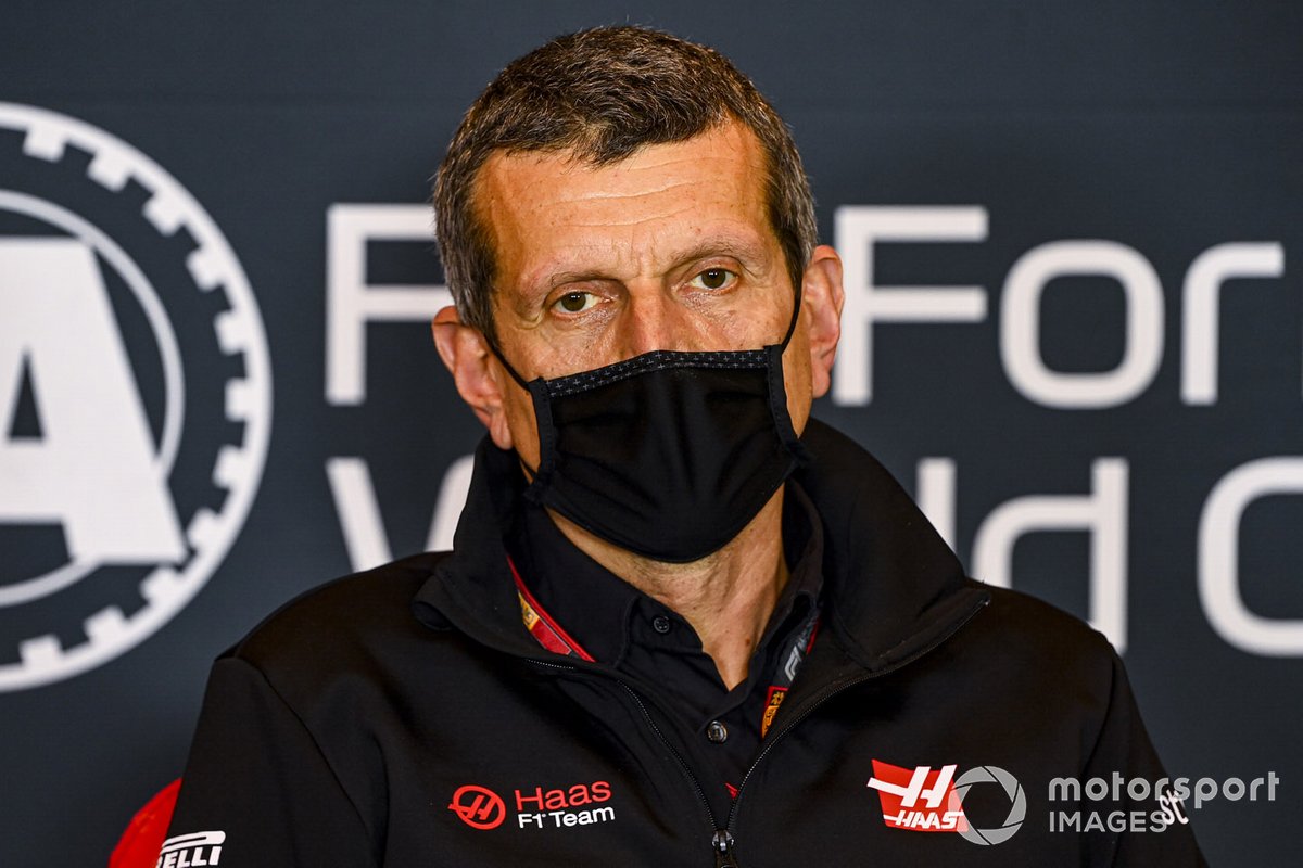 Guenther Steiner, Team Principal, Haas F1 in the press conference