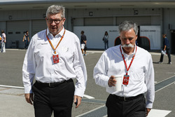Ross Brawn, Managing Director of Motorsports, FOM, Chase Carey, Chairman, Formula One