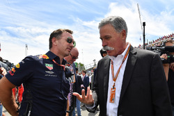 Christian Horner, Red Bull Racing Team Principal and Chase Carey, Chief Executive Officer and Execut