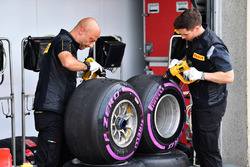 Pirelli engineers and Pirelli tyres