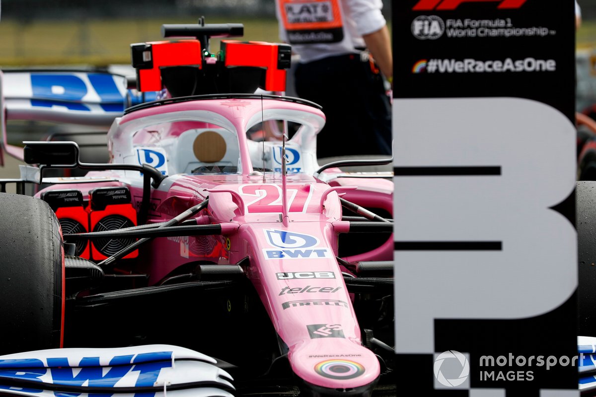 Car of Nico Hulkenberg, Racing Point RP20 in Parc Ferme