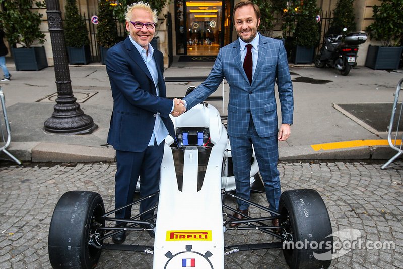 Patrick Lemarié, cofondateur de Feed Racing, Jacques Villeneuve, cofondateur de Feed Racing