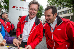 Audi Sport Team Joest Managing Direktor Ralf Jüttner und Benoit Tréluyer