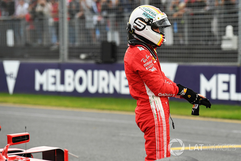 Sebastian Vettel, Ferrari nel parco chiuso