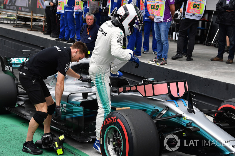 Pole Valtteri Bottas, Mercedes AMG F1, parc ferme