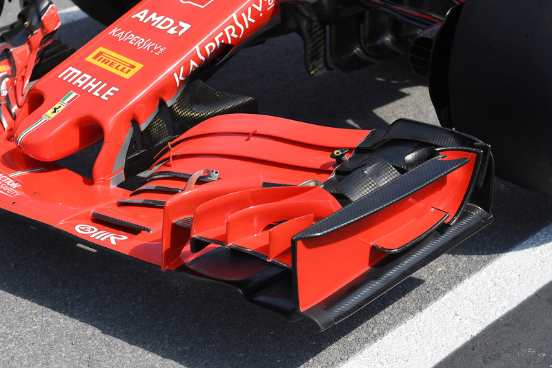Ferrari SF71H front wing detail