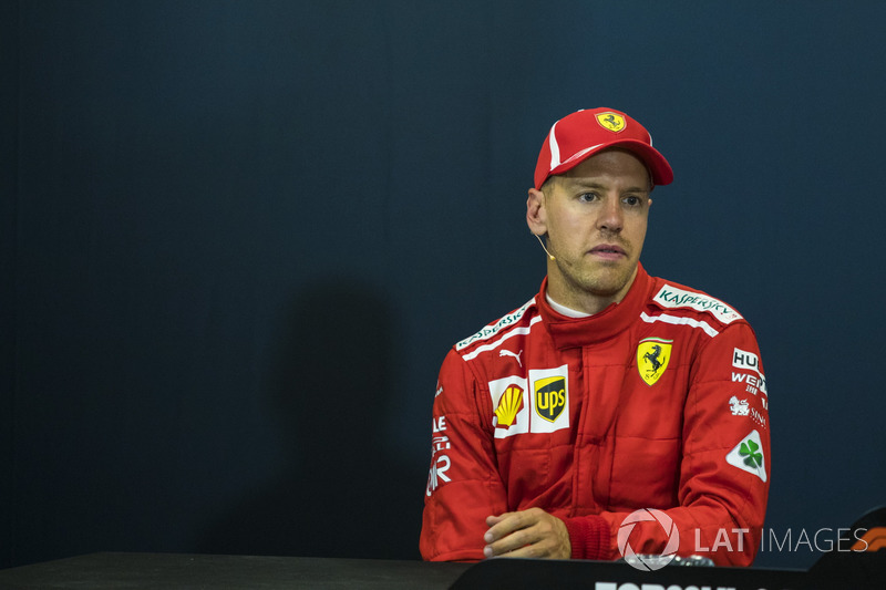Sebastian Vettel, Ferrari en la Conferencia de prensa
