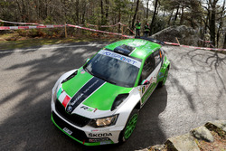 Umberto Scandola, Guido D'Amore, Skoda Fabia R5, Daytona Race