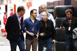 Felipe Massa, Williams Martini Racing, and Jean Todt, President, FIA, visit the paddock