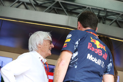 Bernie Ecclestone, Formula 1 fahri başkanı ve Christian Horner, Takım Patronu Red Bull Racing