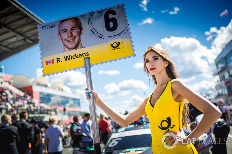Grid girl of Robert Wickens, Mercedes-AMG Team HWA, Mercedes-AMG C63 DTM