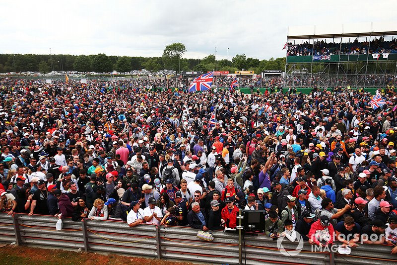 Fans at Silverstone