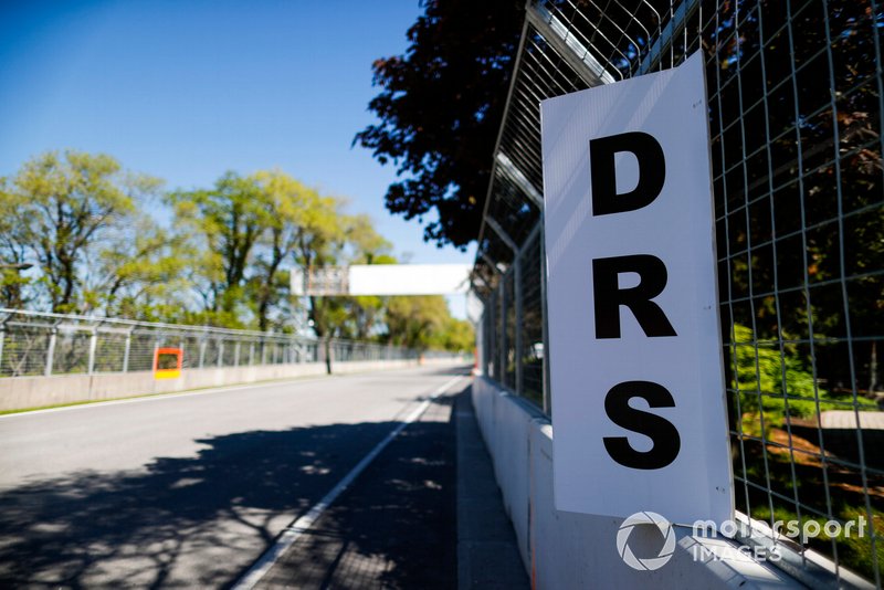 Le panneau DRS sur le circuit
