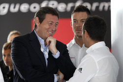 Gerard Neveu, WEC CEO with #7 Audi Sport Team Joest Audi R18: Andre Lotterer, Benoit Tréluyer