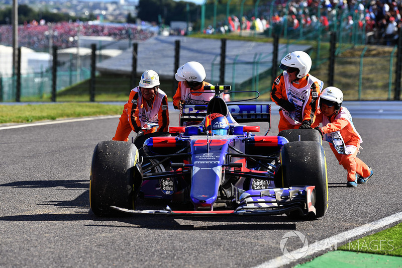 El coche de Carlos Sainz Jr., Scuderia Toro Rosso STR12