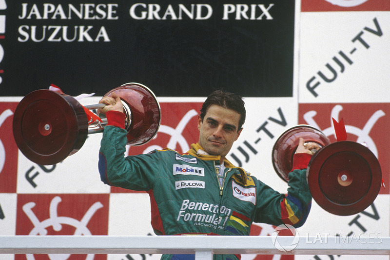 1989: 1. Alessandro Nannini, 2. Riccardo Patrese, 3. Thierry Boutsen