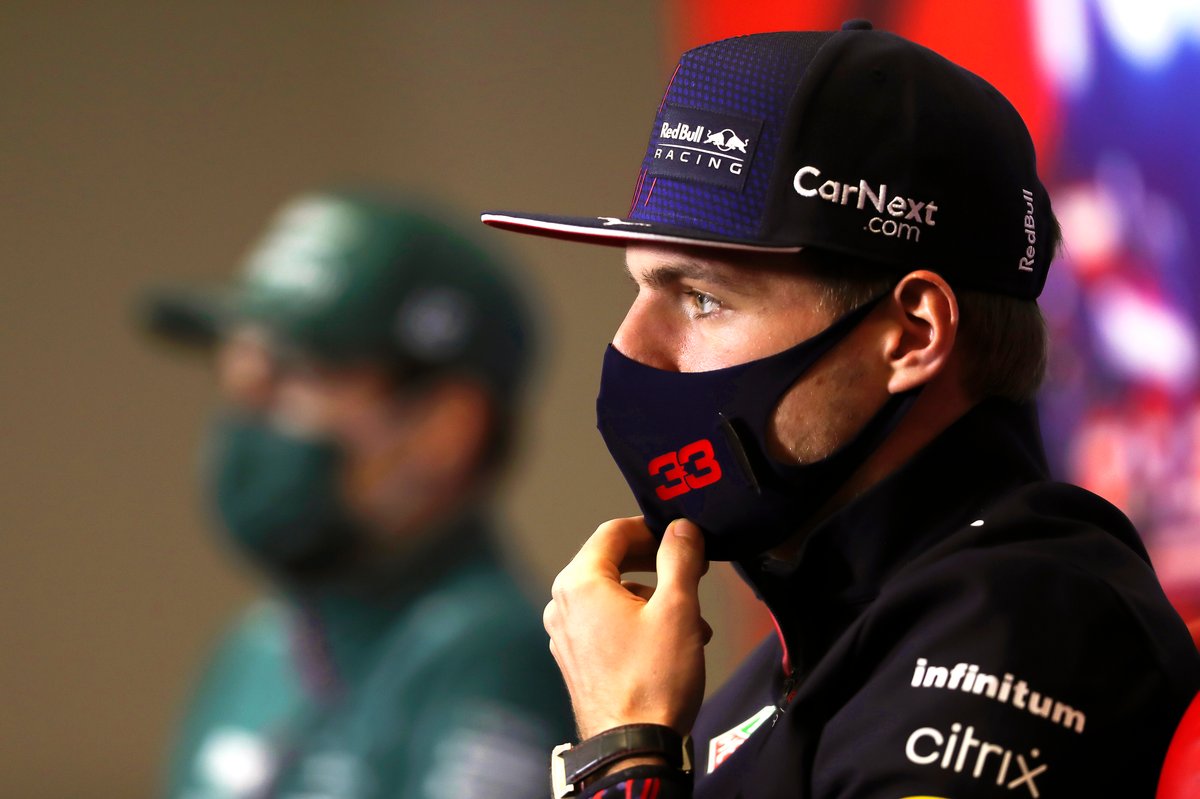 Max Verstappen, Red Bull Racing at the press conference